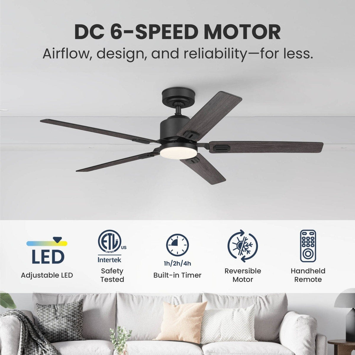 Eleve Comfort 5 Blade Indoor 52 inch M5