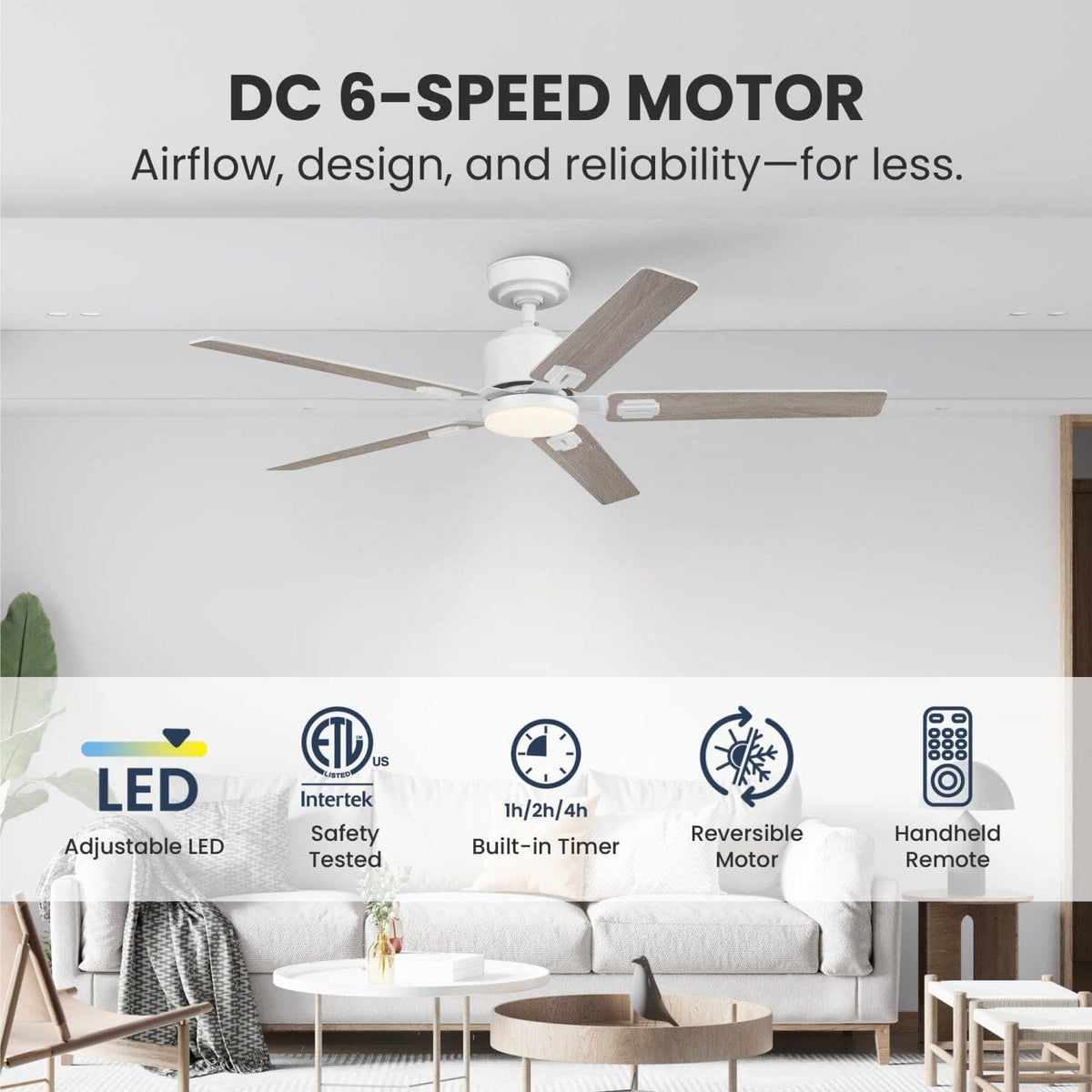Eleve Comfort 5 Blade Indoor 52 inch M5