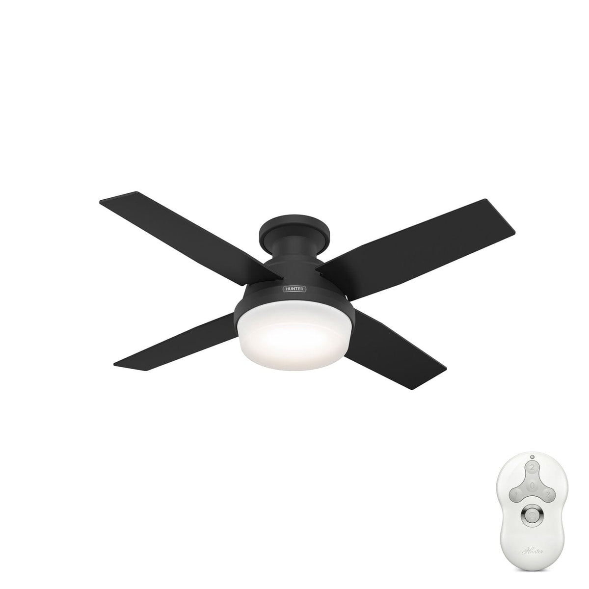 Dempsey Low Profile with Light 44 inch