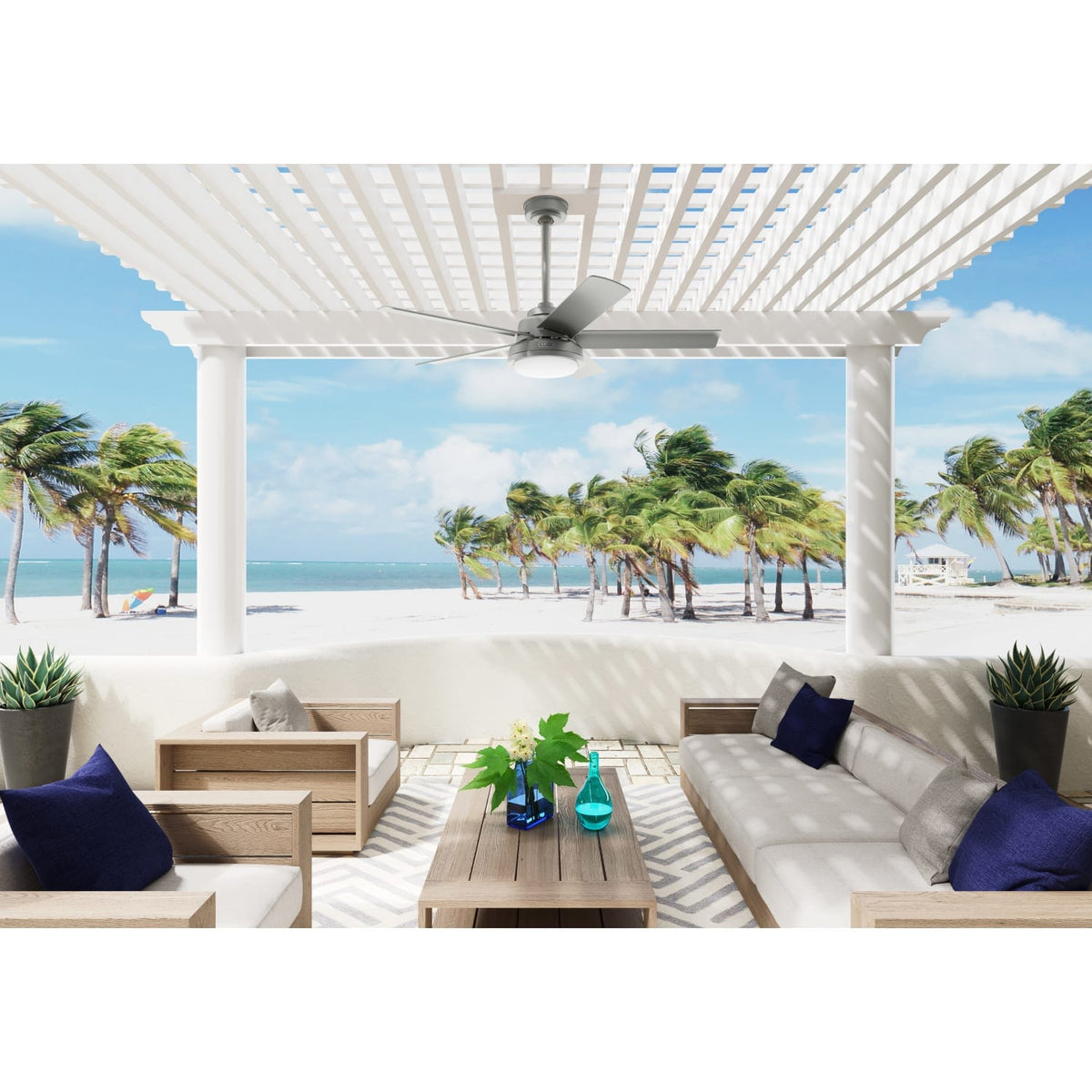 Seawall Outdoor WeatherMax with LED Light 52 inch with Wall Control