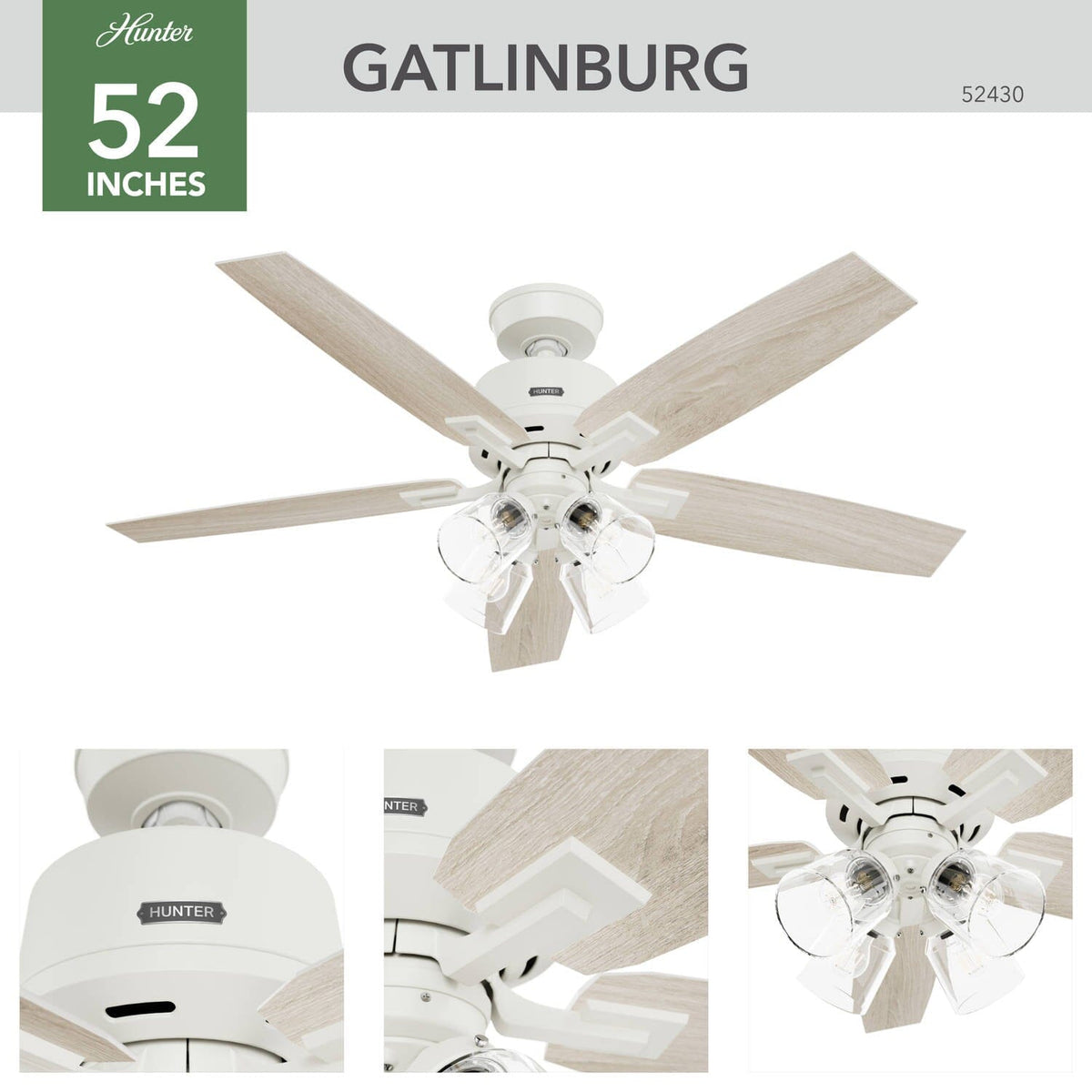 Gatlinburg with 4 Lights 52inch
