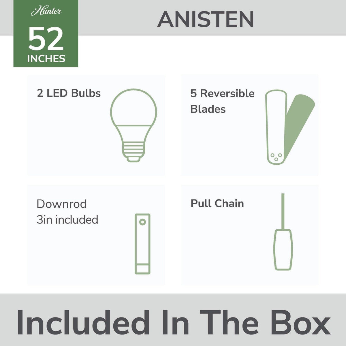 Anisten LED Light 52 inch