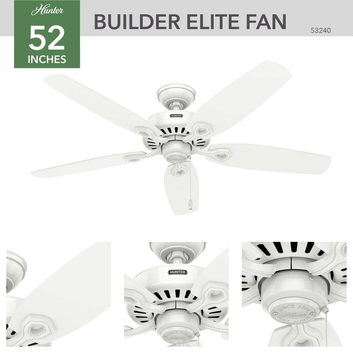 Builder Elite 52 inch