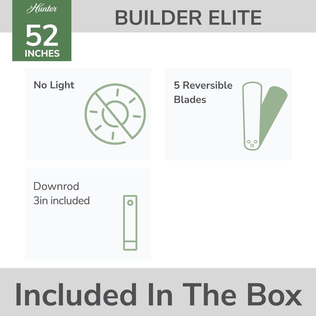 Builder Elite 52 inch