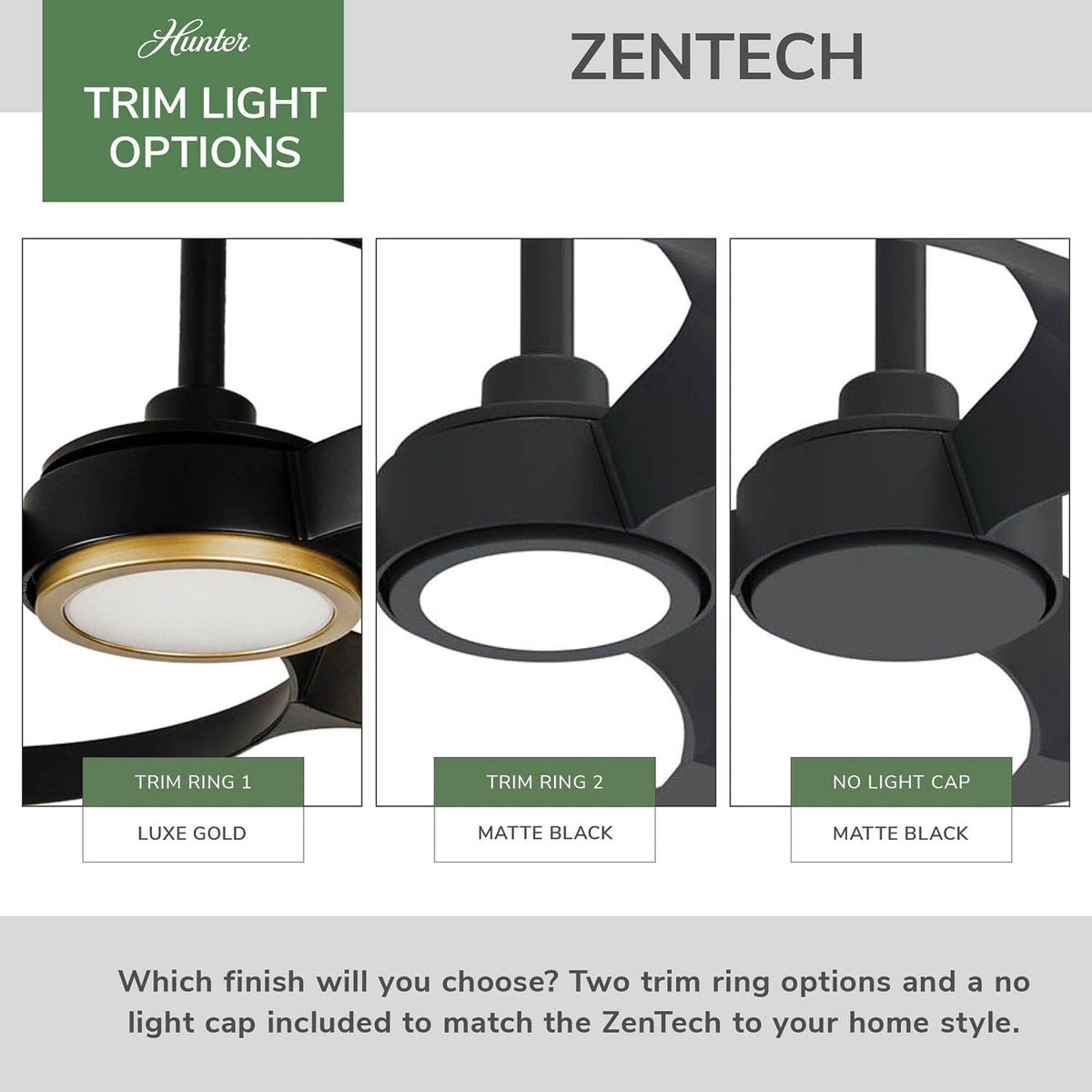 ZenTech Bladeless Indoor Outdoor with LED Light