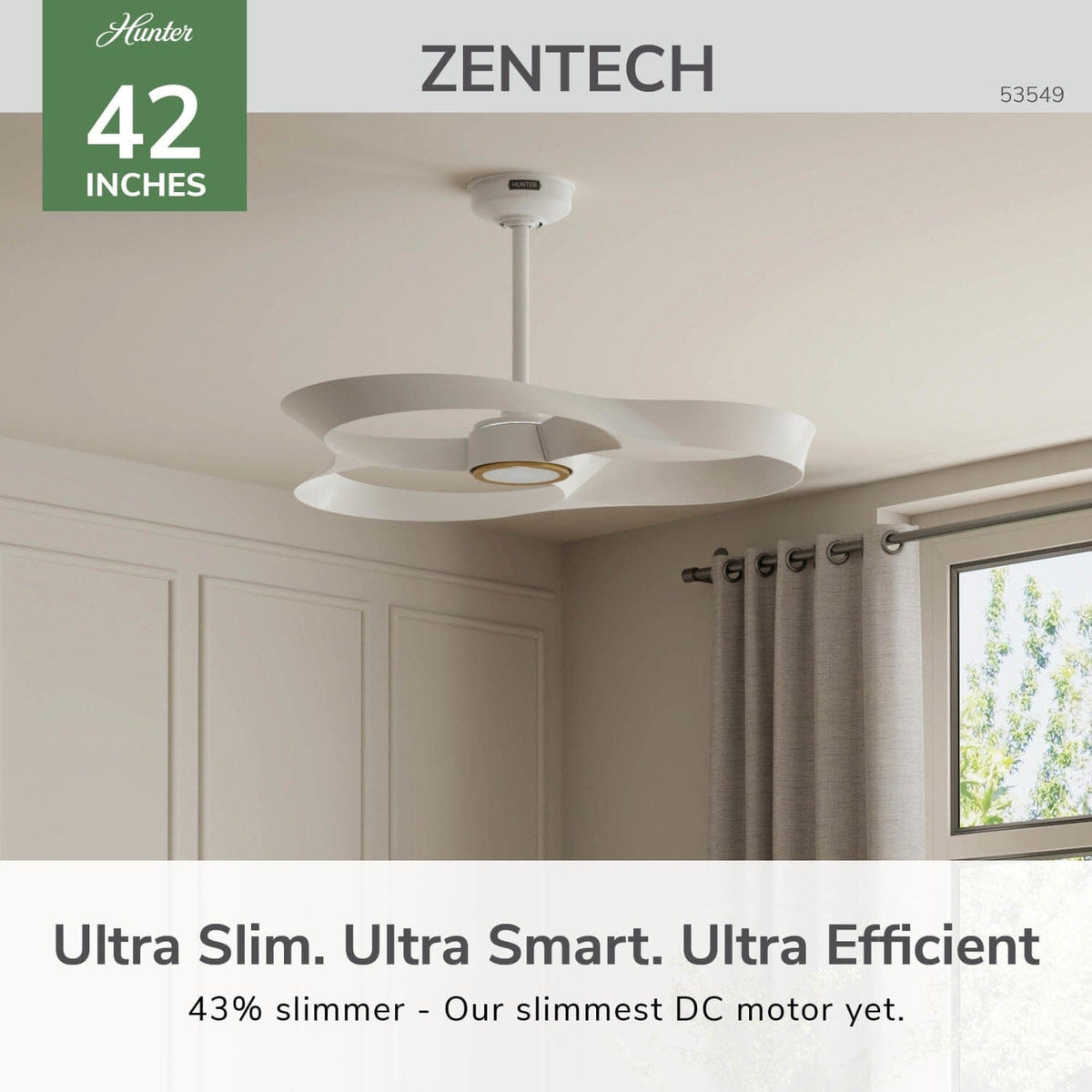 ZenTech Bladeless Indoor Outdoor with LED Light