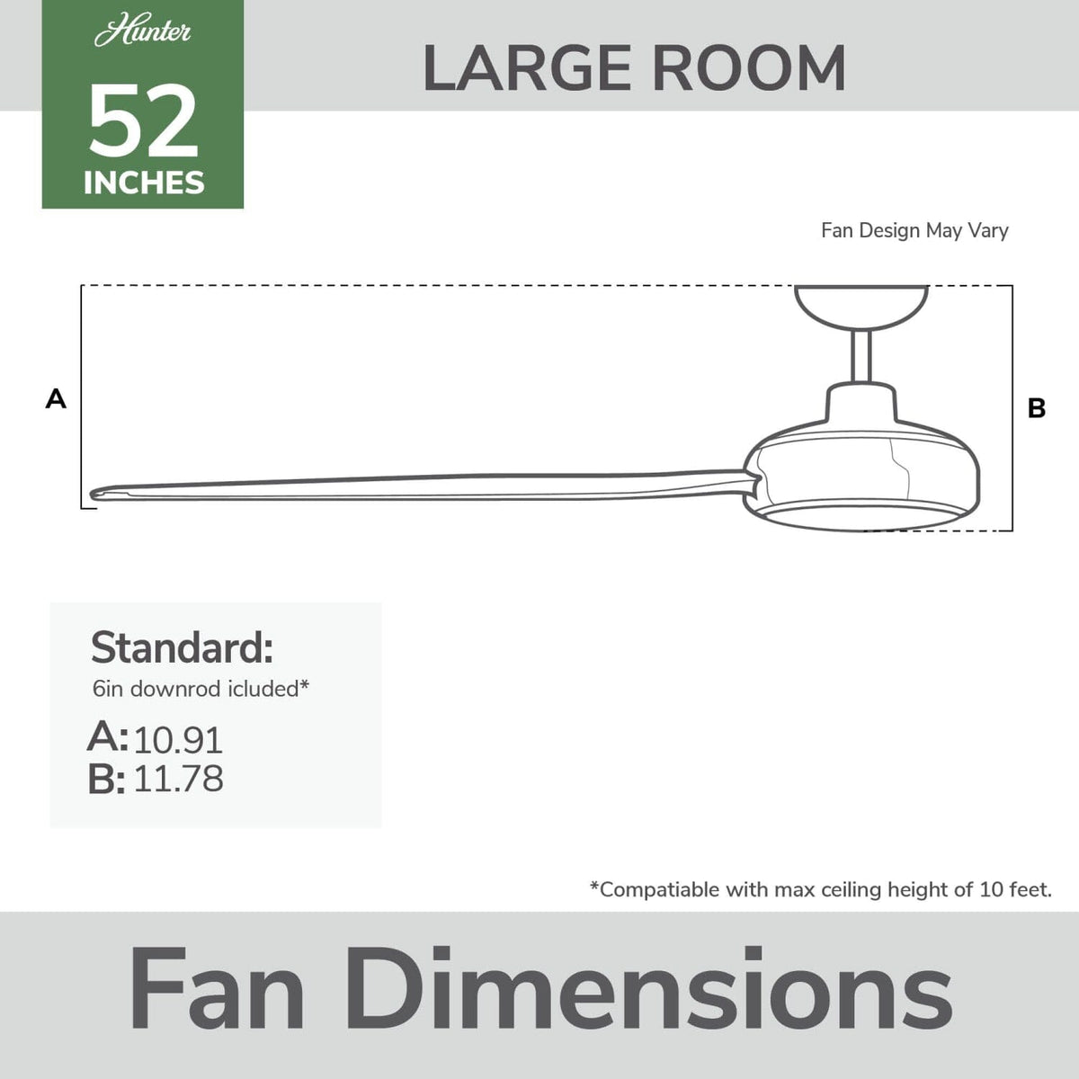 ZenTech 5 Blade Outdoor Smart Fan 52 inch