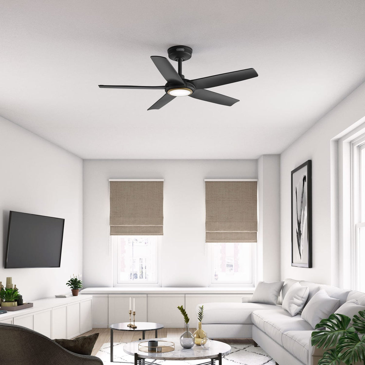 ZenTech 5 Blade Indoor/Outdoor Smart Fan 44in