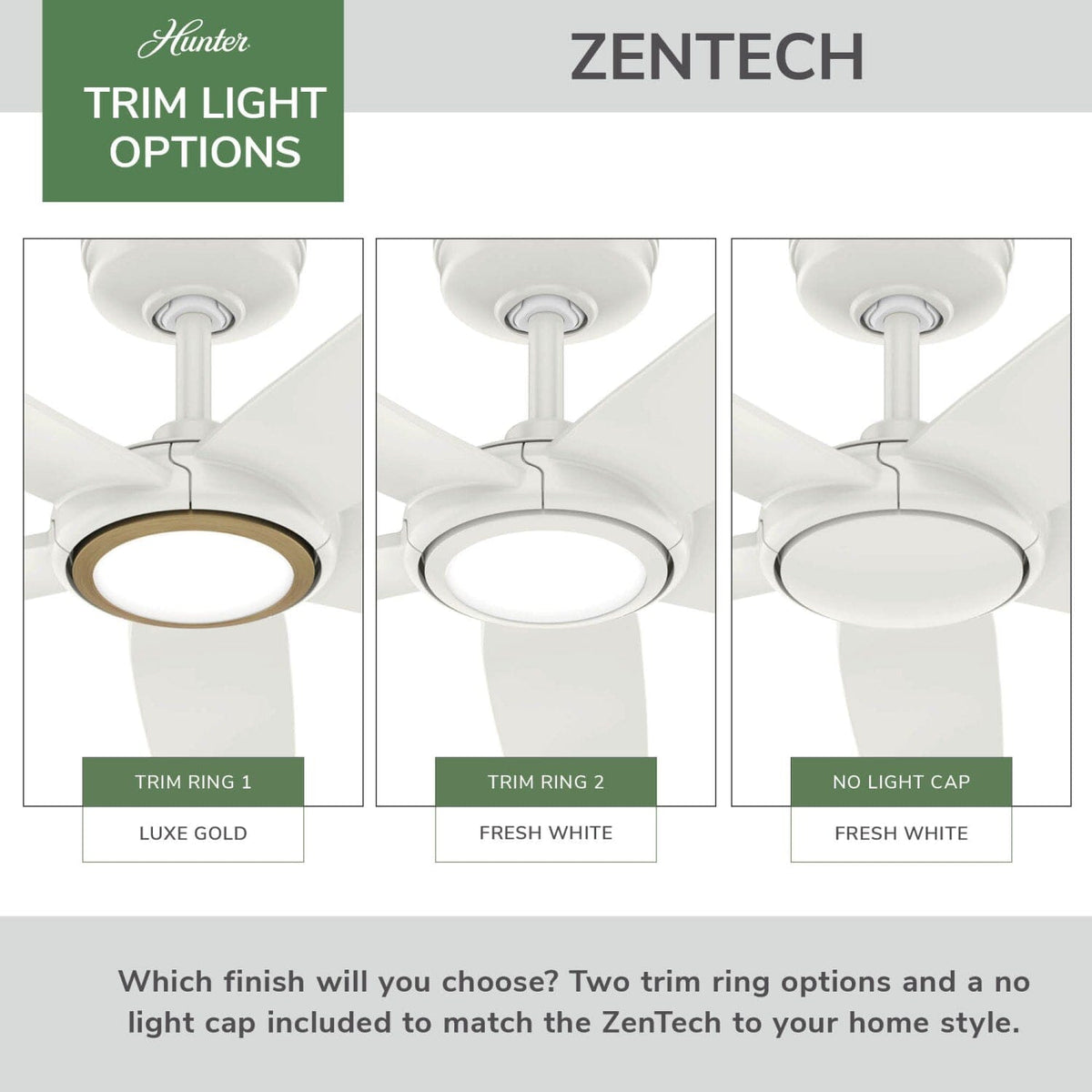 ZenTech 5 Blade Indoor/Outdoor Smart Fan 44in