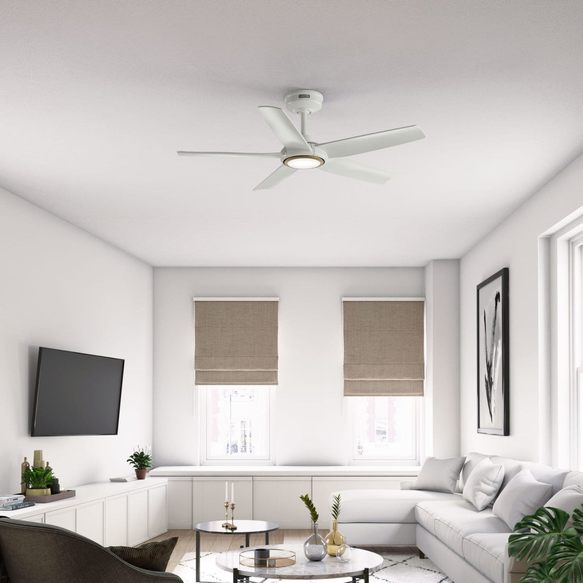 ZenTech 5 Blade Indoor/Outdoor Smart Fan 44in