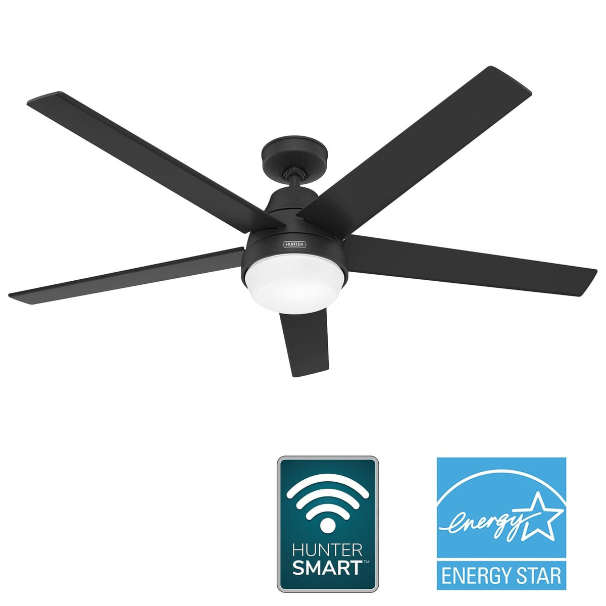 Aerodyne Indoor Smart Fan Energy Star with LED and Reversible Blades and Remote 60 inch