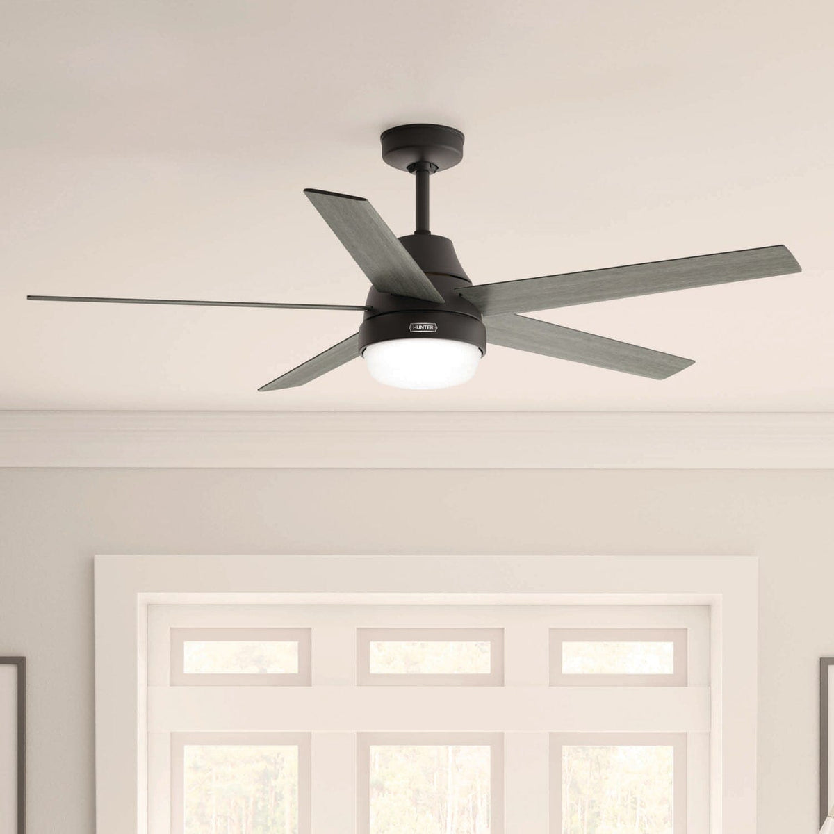 Aerodyne Indoor Smart Fan Energy Star with LED and Reversible Blades and Remote 60 inch