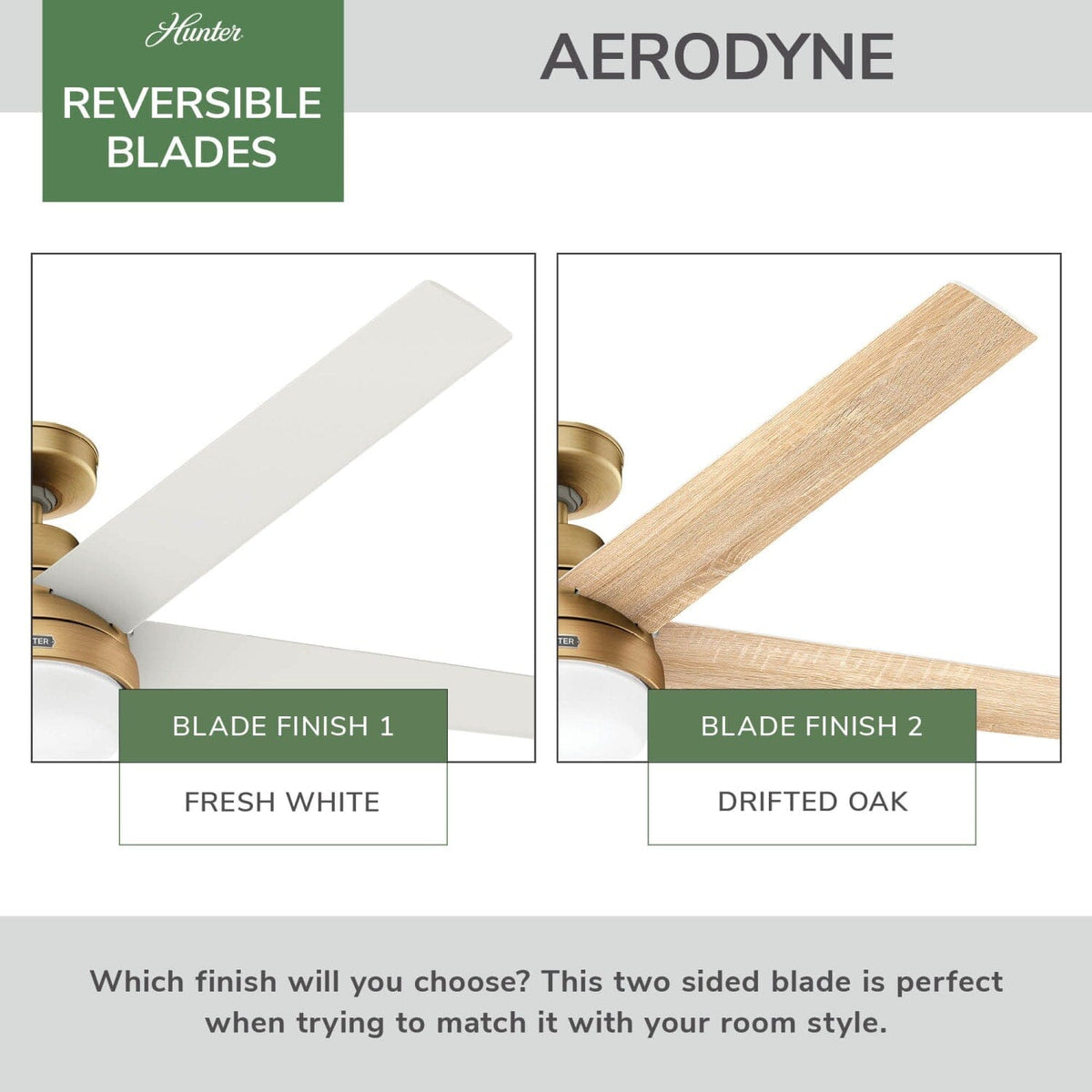 Aerodyne Indoor Smart Fan Energy Star with LED and Reversible Blades and Remote 60 inch