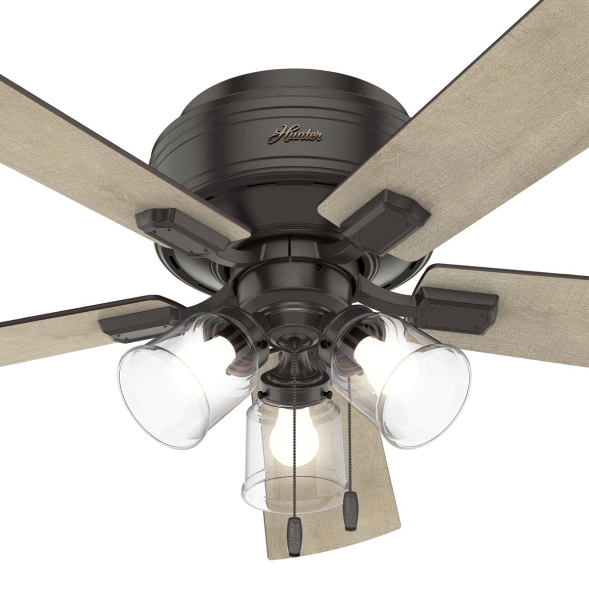 Crestfield Low Profile with 3 LED Lights 52 inch