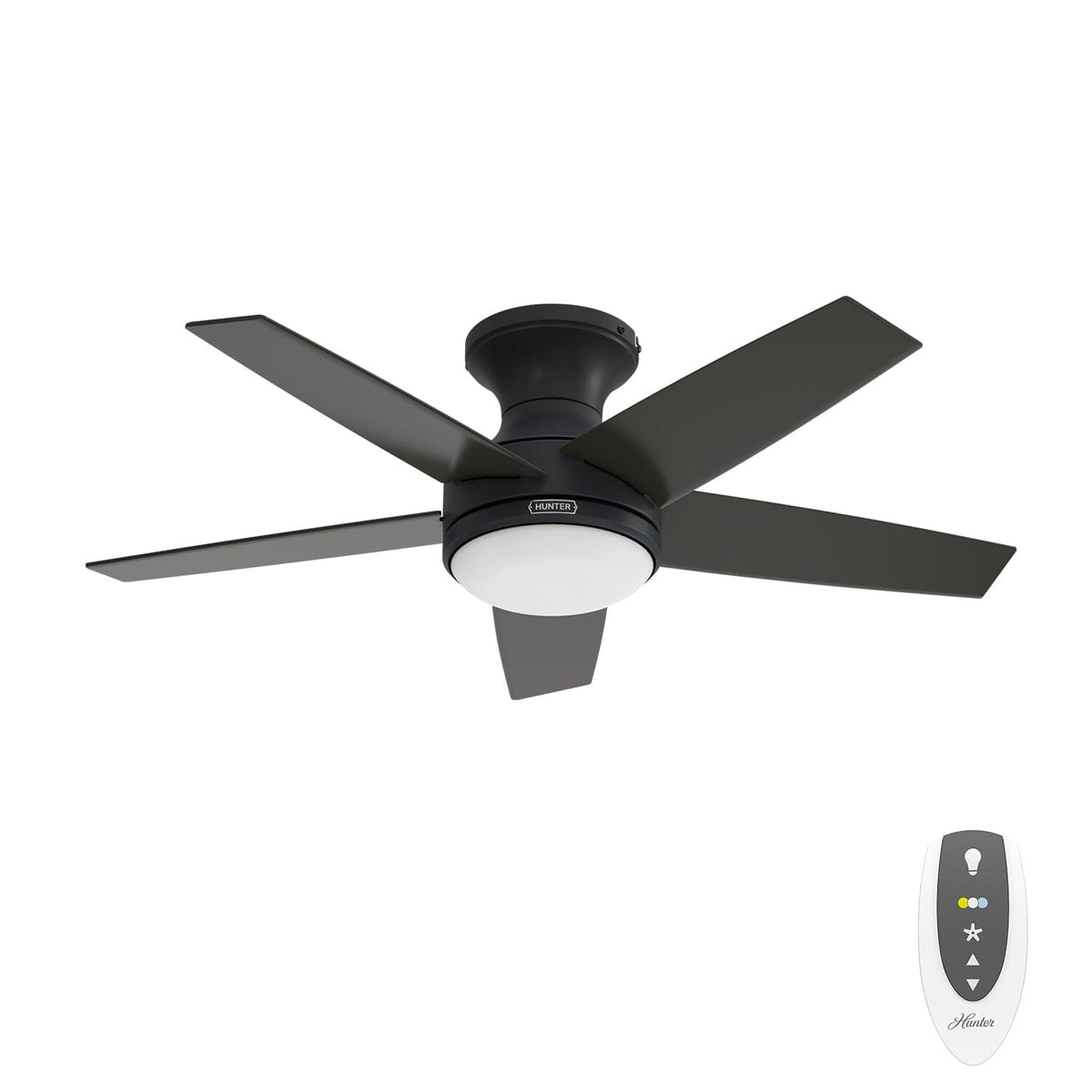 Dreska Indoor Low Profile 44 inch with LED Light and Remote