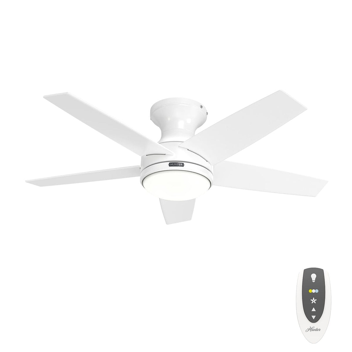Dreska Indoor Low Profile 44 inch with LED Light and Remote