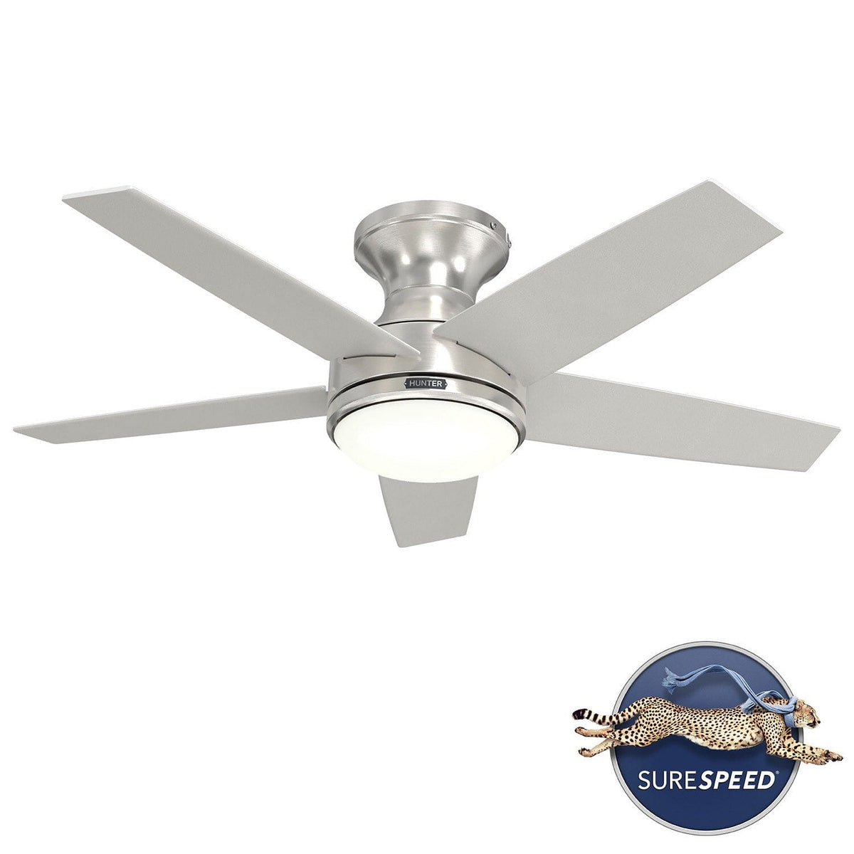 Dreska Indoor Low Profile 44 inch with LED Light and Remote