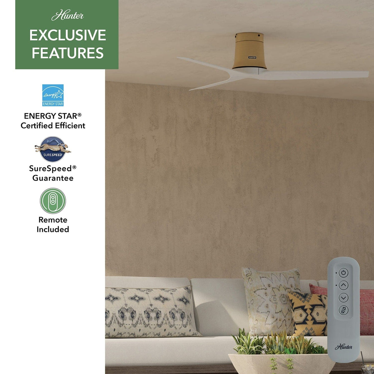 Avergrove Outdoor with Remote 52 inch