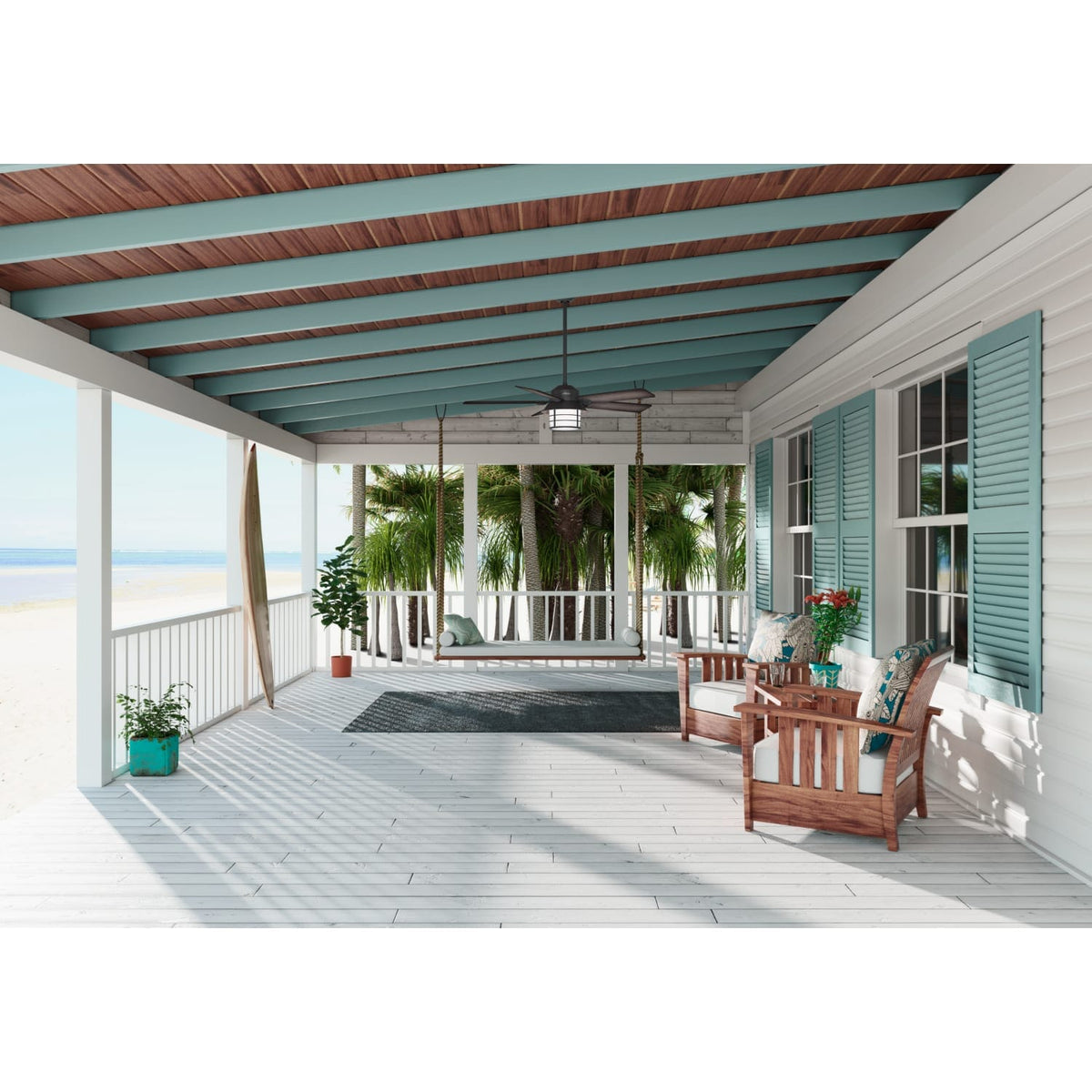 Key Biscayne Outdoor with Light 54 inch