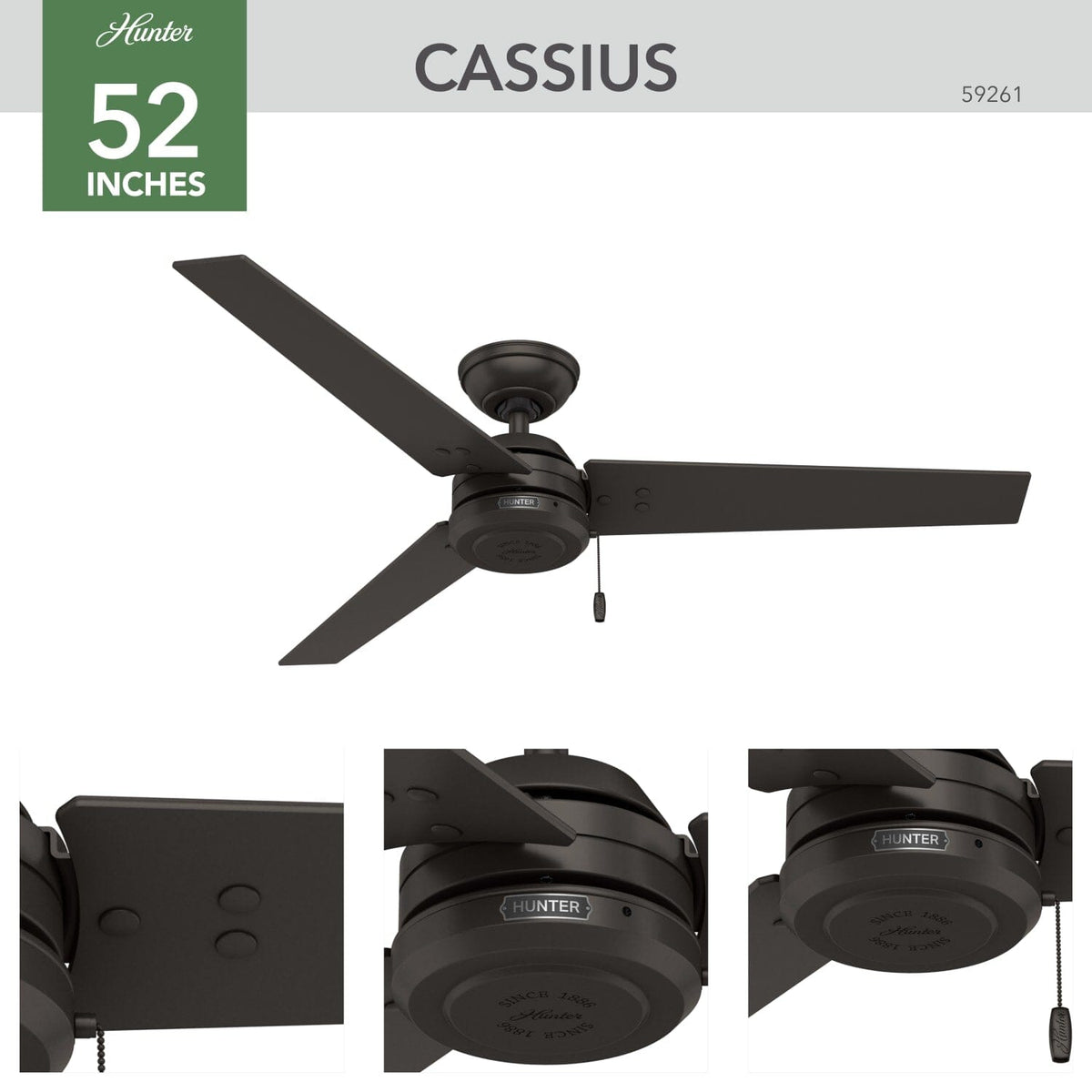 Cassius Outdoor 52 inch