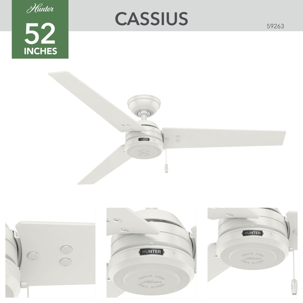 Cassius Outdoor 52 inch