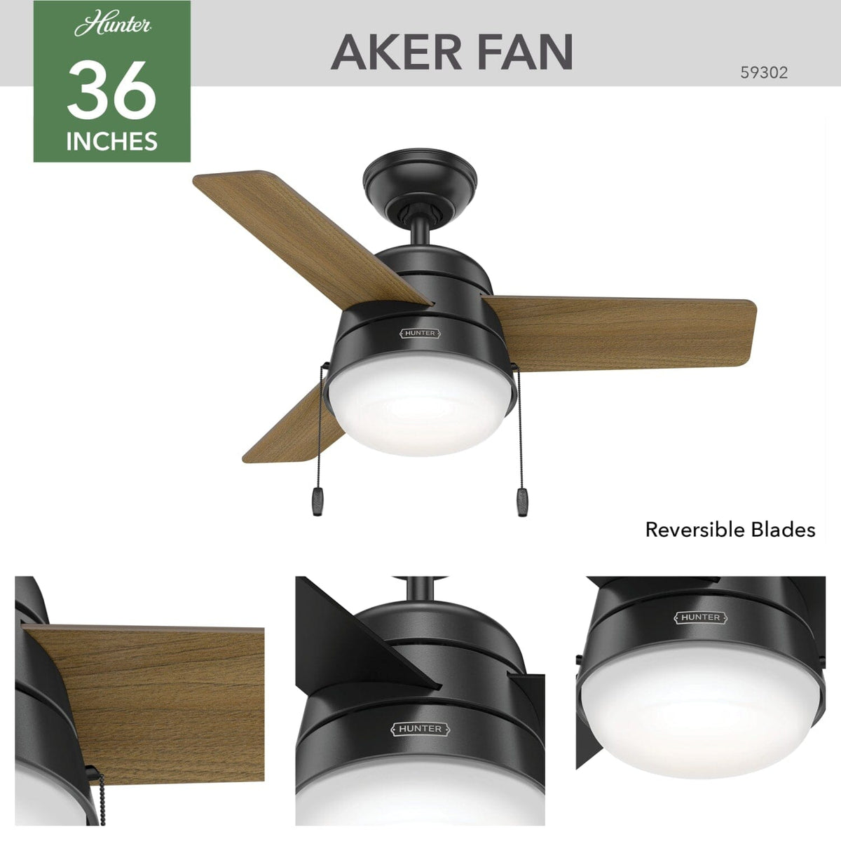 Aker with LED Light 36 inch