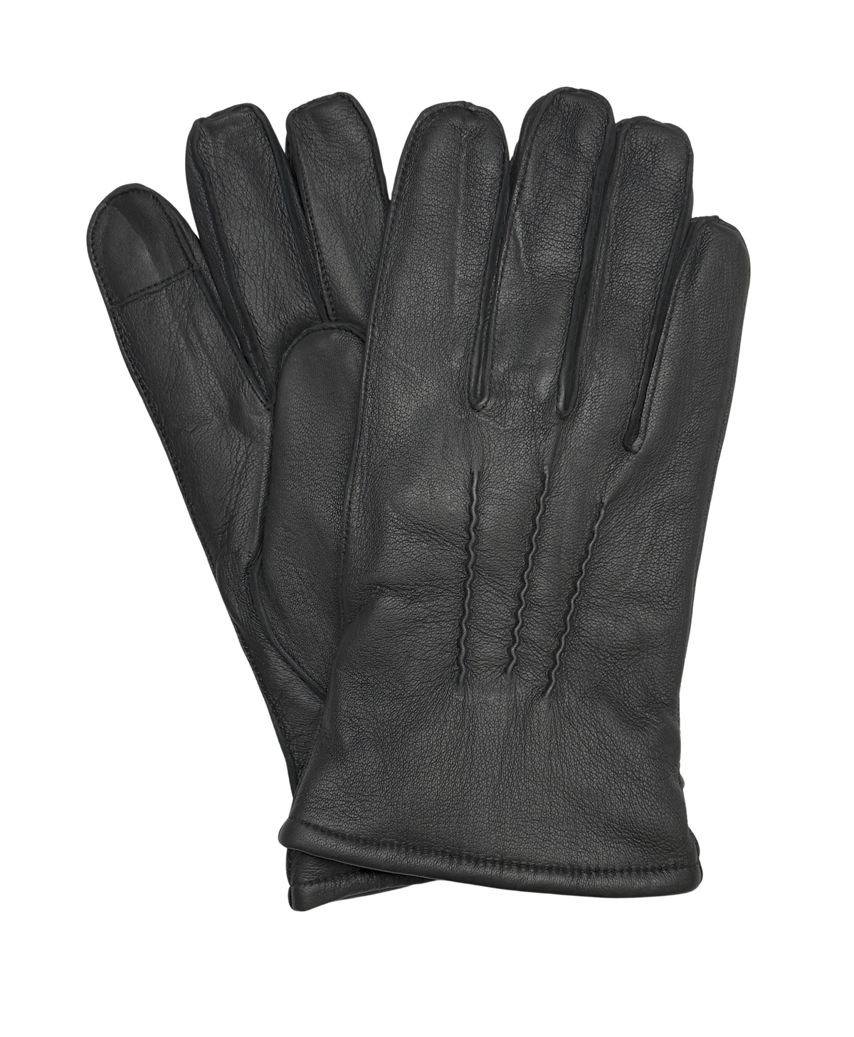 Black Sheepskin Gloves for Smartphone Use - custom suits nyc bespoke tailor midtown, noho