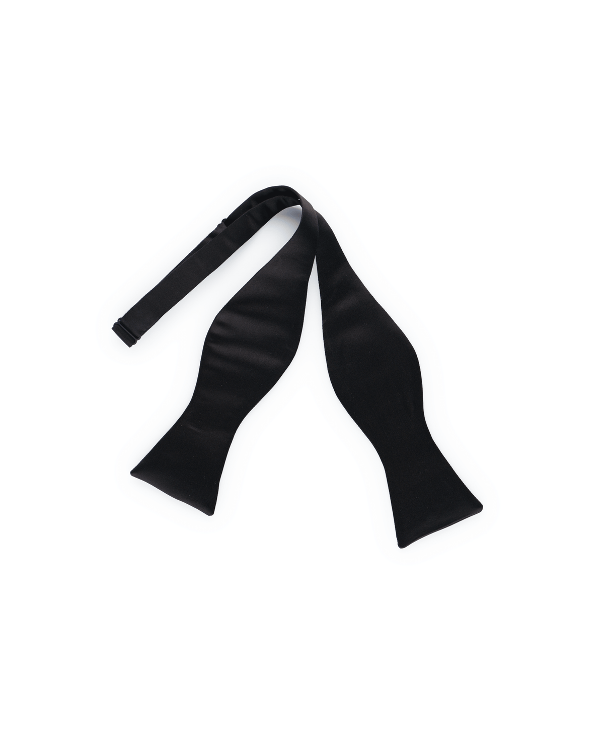 Black Silk Hand-Tie Bowtie by Michael Andrews Bespoke - custom suits nyc bespoke tailor midtown, noho