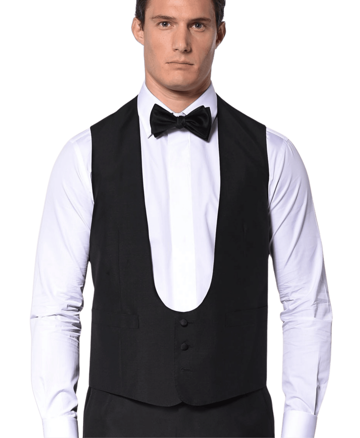 Michael-Andrews-Classic-Black-Mohair-U-Front-Vest - custom suits nyc bespoke tailor midtown, noho