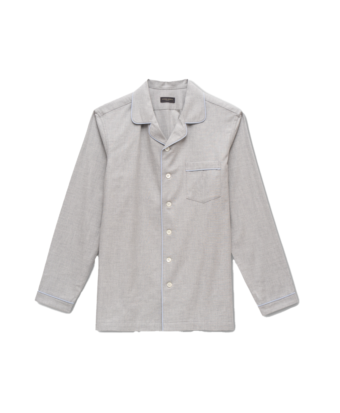 MAB Custom Grey Solid Pajama Shirt - custom suits nyc bespoke tailor midtown, noho