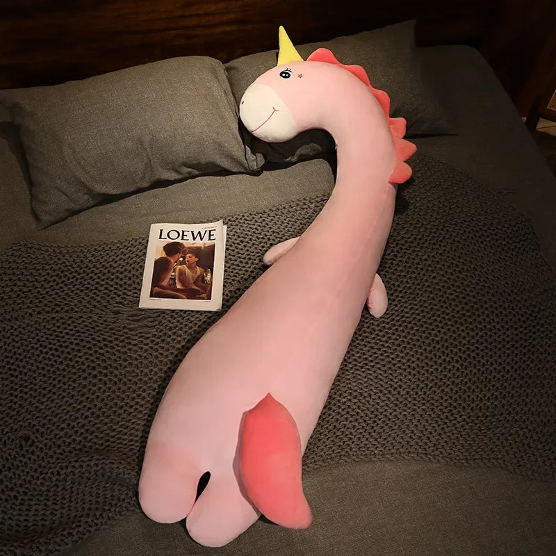 Afralia™ Cartoon Animal Side Sleeping Body Pillow - Soft, Fluffy, Lovely Throw Pillow