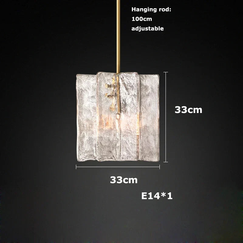 Afralia™ LED Gold Smoky Gray Glass Chandelier - Creative Living Room Ceiling Fixture