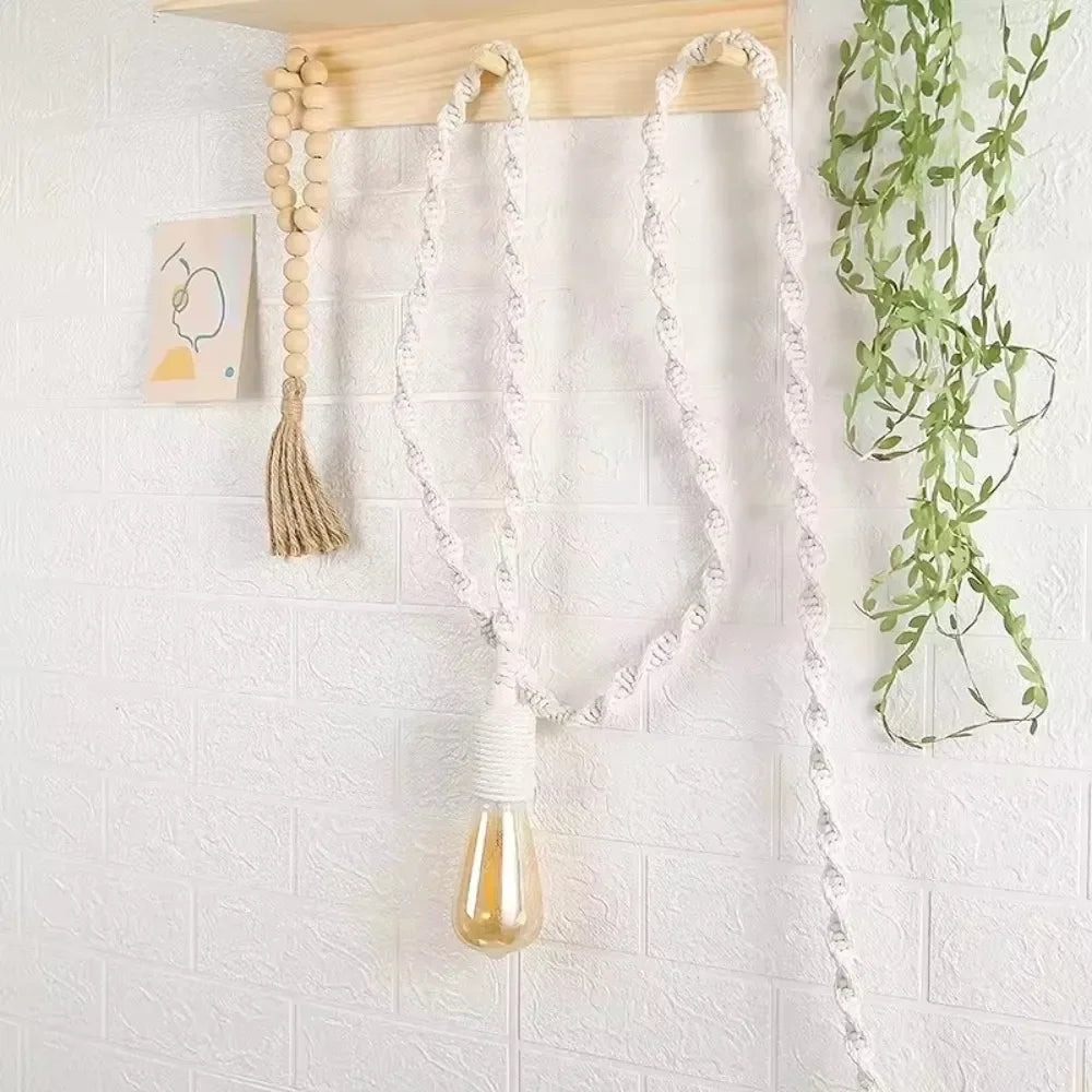 Afralia™ Hemp Rope LED Pendant Lamp with E27 Base for Boho Industrial Farmhouse Decor