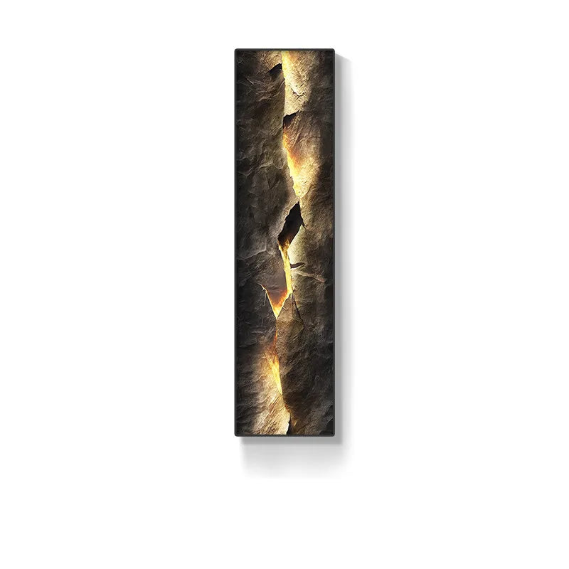 Afralia™ Mountain Crystal Porcelain LED Wall Lamp for Living Room Décor.