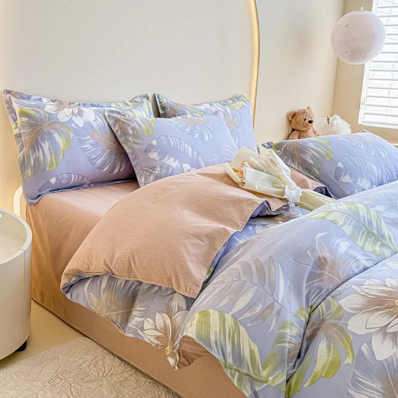Afralia™ Romantic Flower Soft Bedding Set: Cozy & Breathable Comforter for Spring & Summer