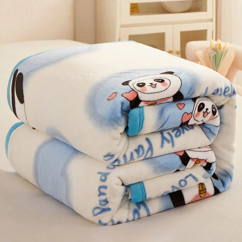 Afralia™ Soft Velvet Ferret Print Blanket for Warmth and Comfort - Autumn Ready
