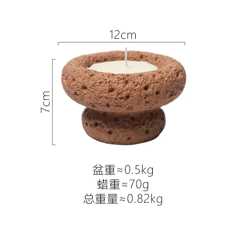 Afralia™ Silicone Concrete Candle Cup Mold Aromatherapy Tray Plaster Support Mold