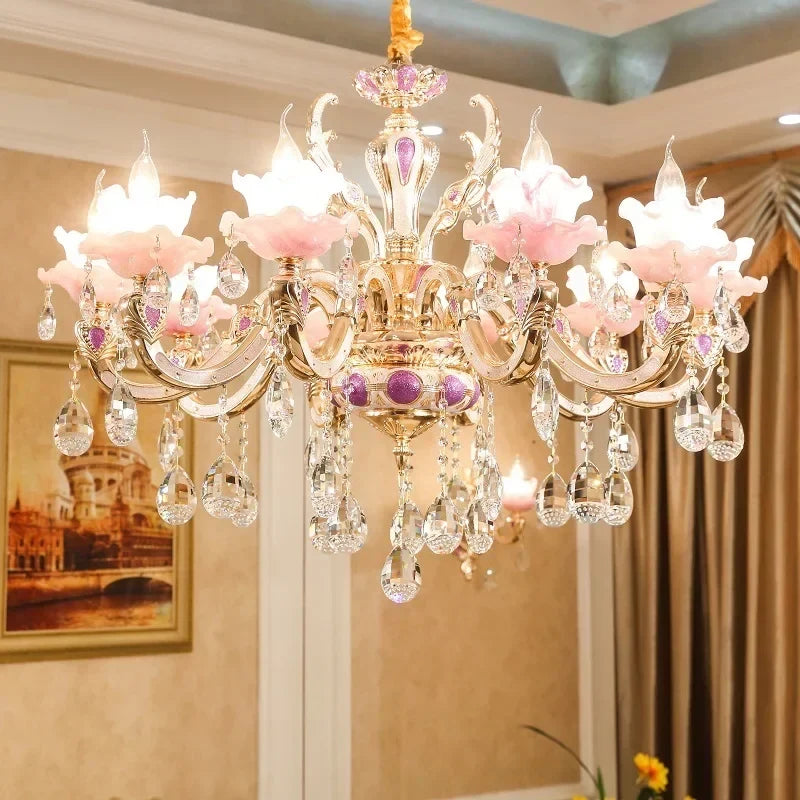 Afralia™ Crystal Chandelier: Modern European Living Room Lighting for a Stylish Ambiance