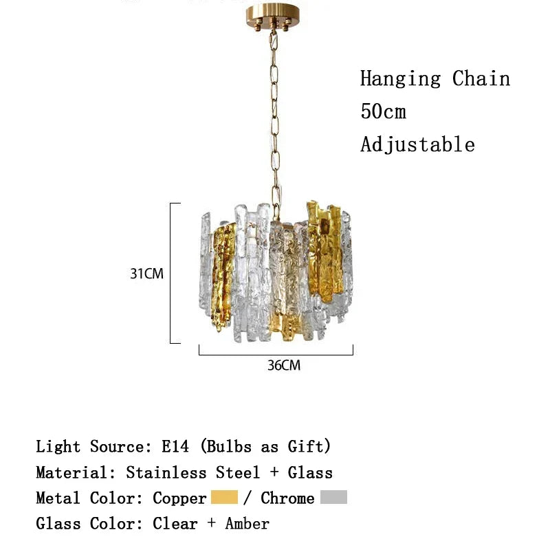 Afralia™ Designer Glass Pendant Lighting | Modern LED Hanging Fixture for Dining Room