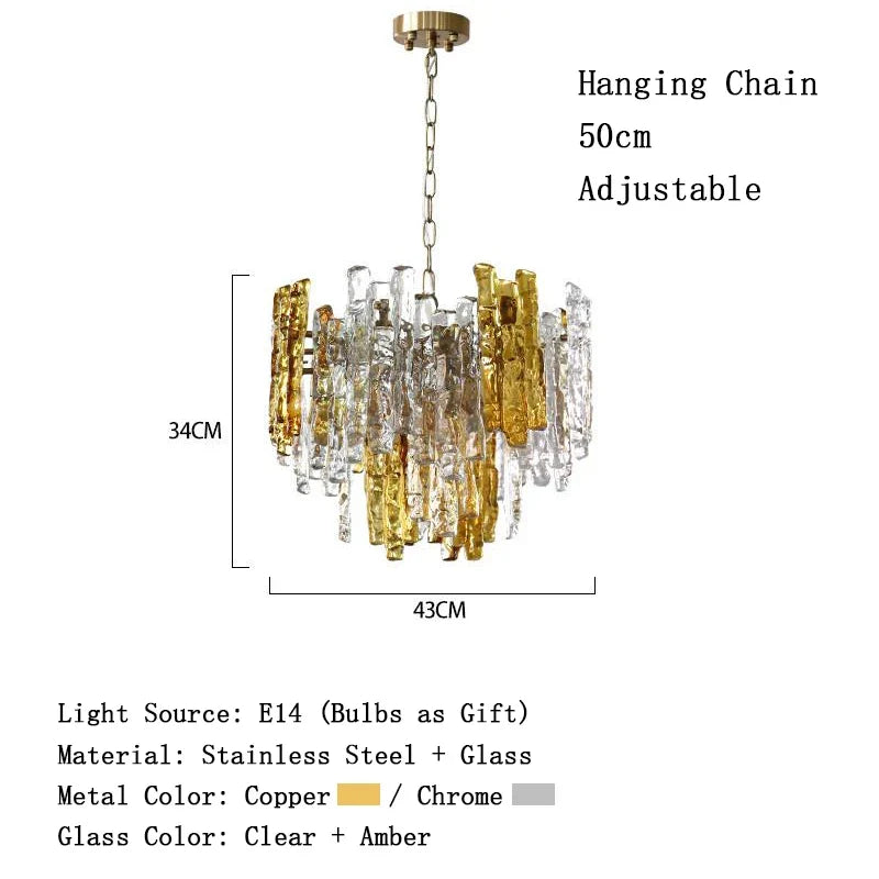 Afralia™ Designer Glass Pendant Lighting | Modern LED Hanging Fixture for Dining Room
