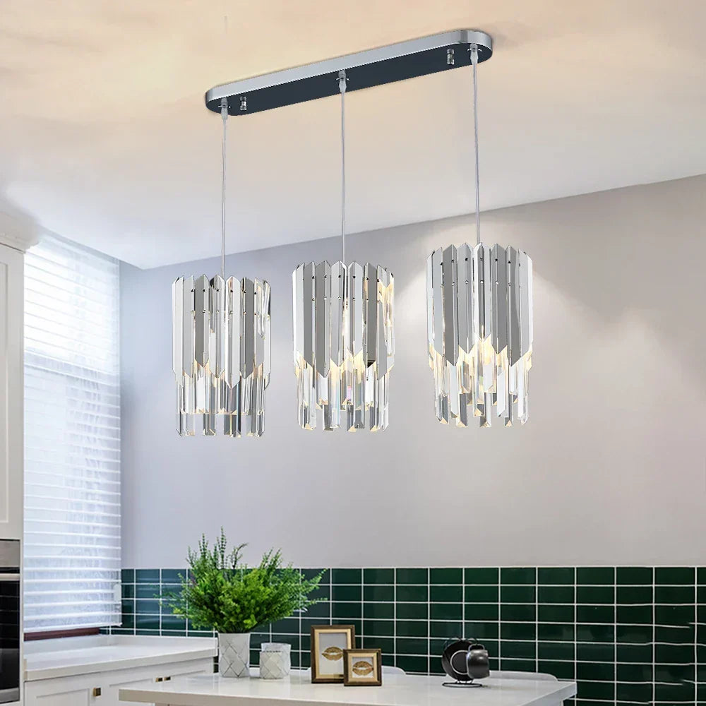 Afralia™ Modern Gold Crystal LED Chandelier for Home Luxury Indoor Lighting