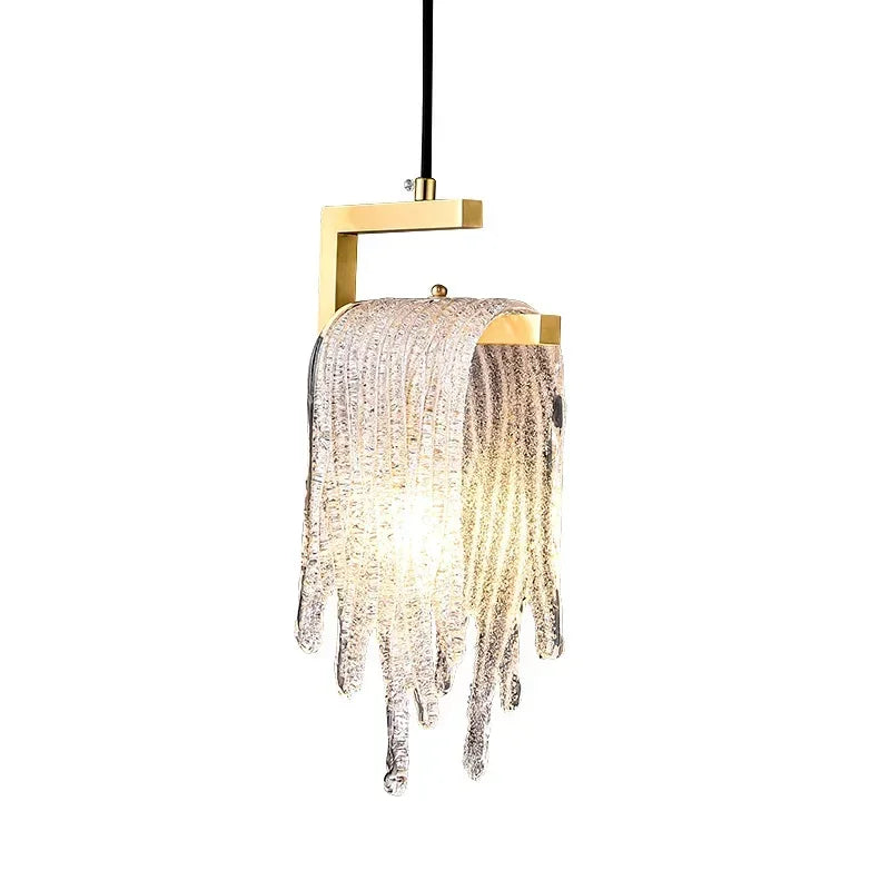 Afralia™ Crystal LED Pendant Light: Modern Bedroom Hallway Living Room Art Decoration Fixture