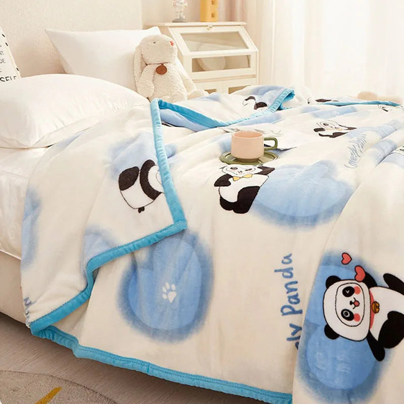 Afralia™ Soft Velvet Ferret Print Blanket for Warmth and Comfort - Autumn Ready