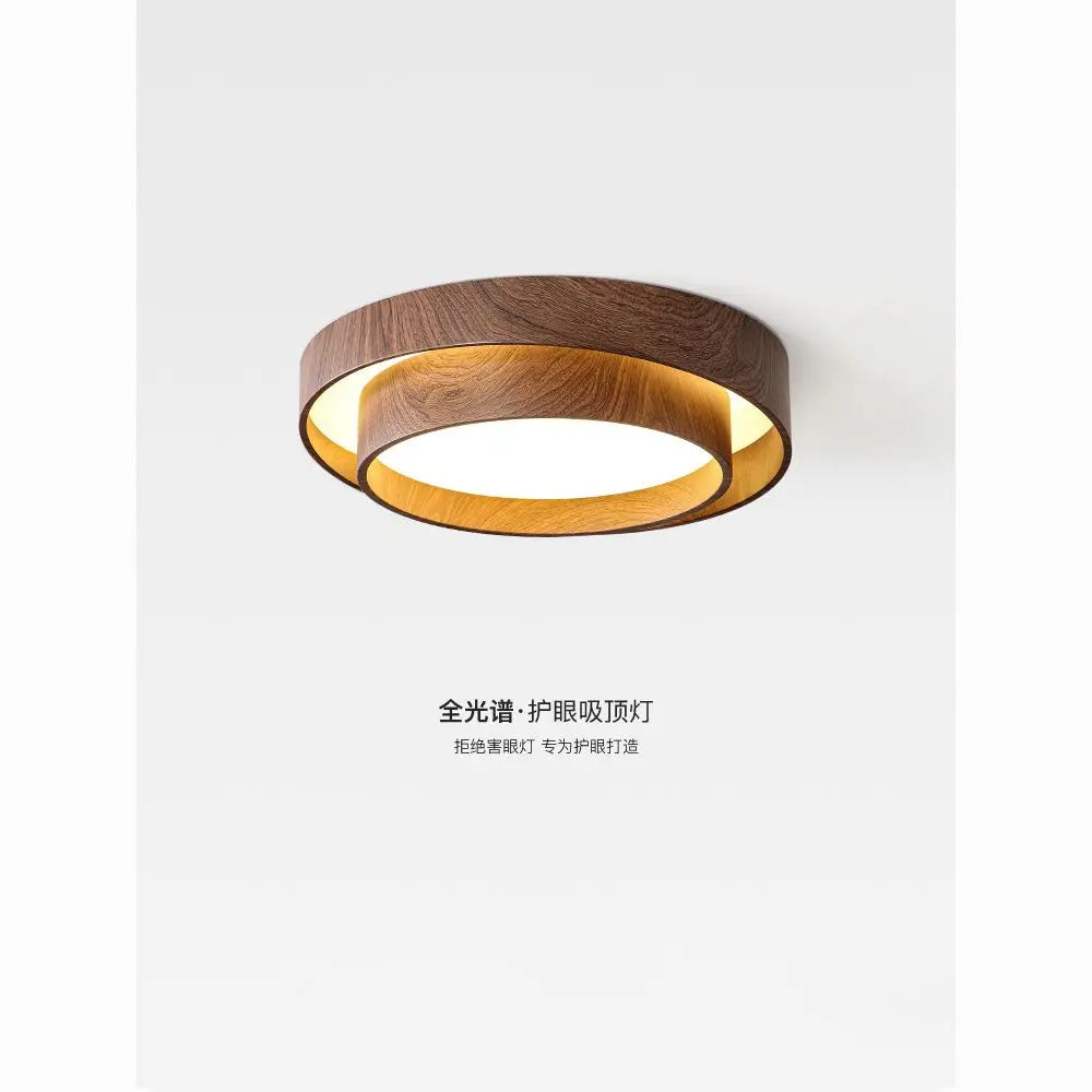 Afralia™ Japanese Walnut Bedroom Ceiling Light - Premium Quality Study Room Light