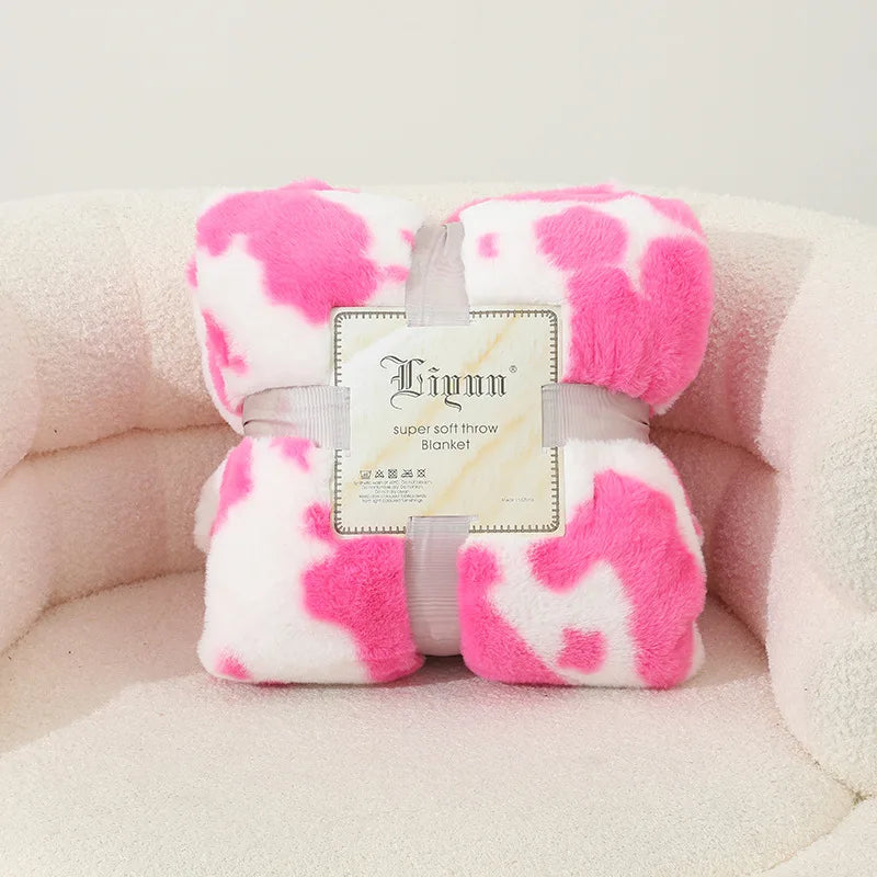 Afralia™ Two-Tone Raschel Blanket - Cozy, Stylish, All-Season Blanket