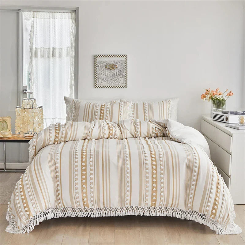 Afralia™ Solid Color Duvet Cover Set in Soft Skin-friendly Fabric