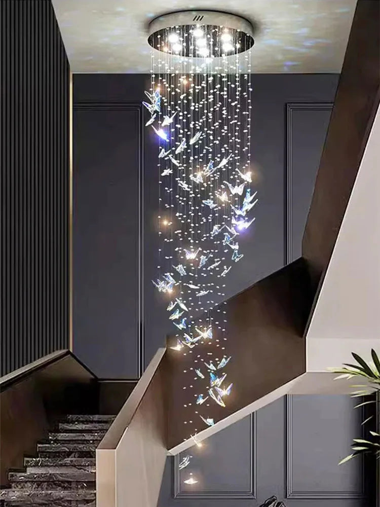 Afralia™ Butterfly Crystal Chandelier for Luxurious Interior Decor