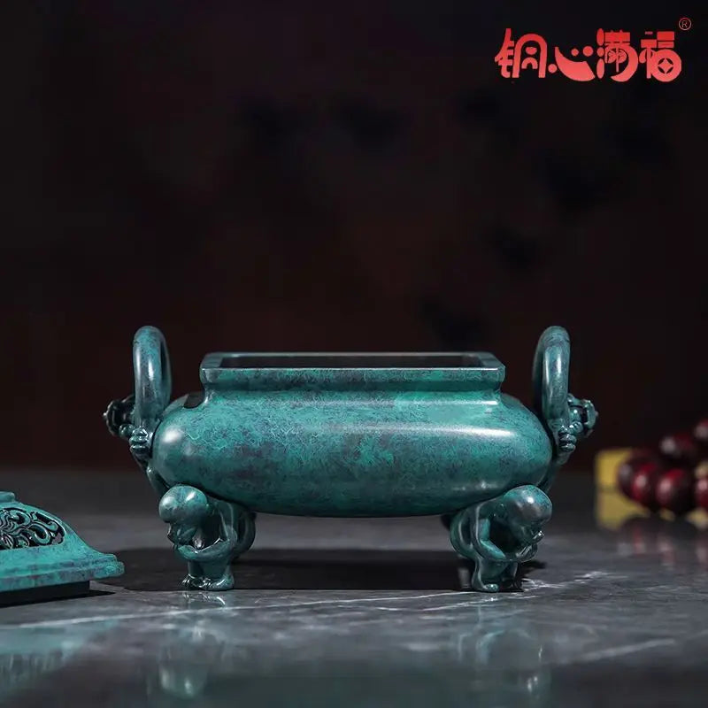 Afralia™ Aromatherapy Brass Incense Stove for Home and Office Decoration