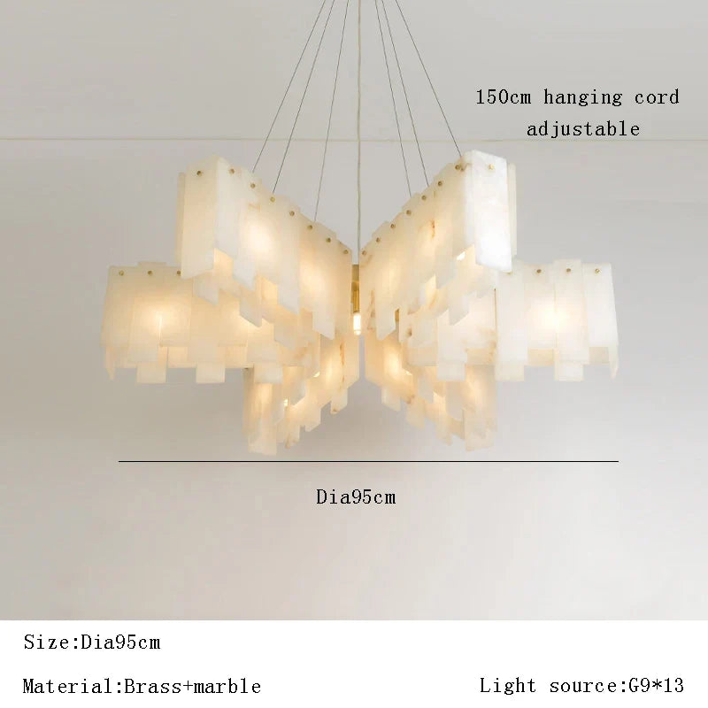 Afralia™ LED Gold Spanish Lucite Chandelier for Luxe Living Room Ceiling Decor