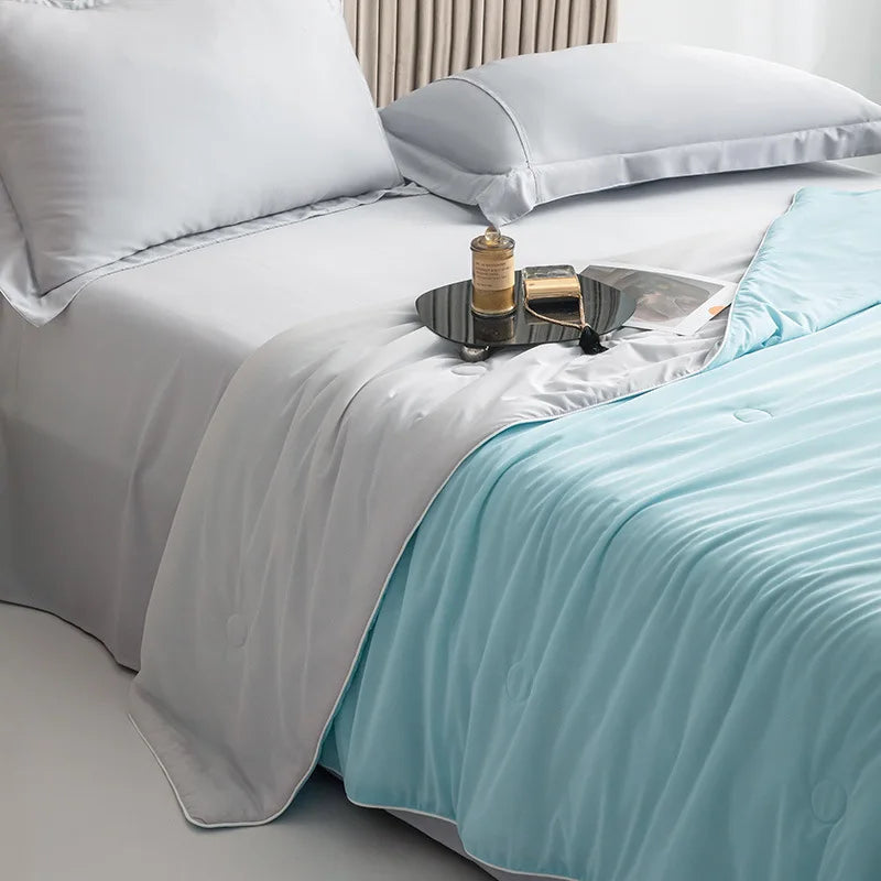 Afralia™ Silky Cooling Comforter Lightweight Summer Quilt Double Side Cold Fabric